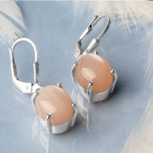 "Oceanic Serenity Larimar & Moonstone Earrings (Copy)