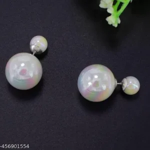 "Timeless Grace Cache Pearl Stud Earrings by Clara"