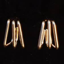 "Trinity Elegance Dangle Earrings" - Image 2